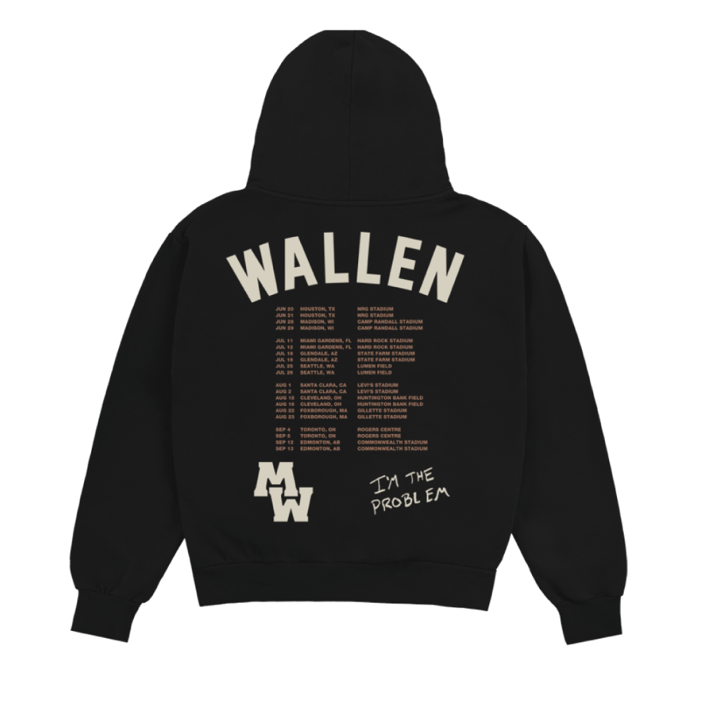 I'm The Problem Dateback Tour Hoodie Back